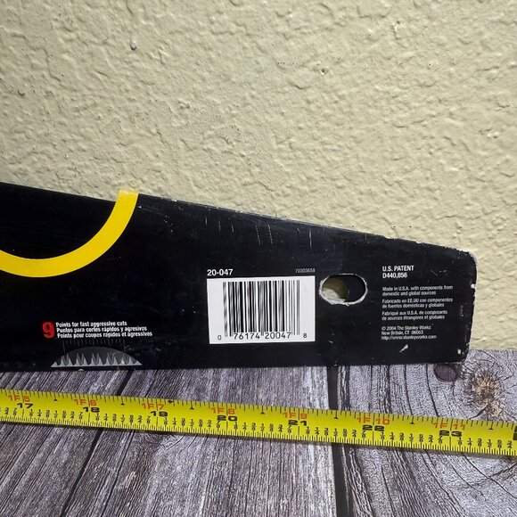 2 Stanley Hand Saws Fat Max 20/500, One a Miter Saw (ONLY) 12” x 3 ½” READ - Picture 5 of 14